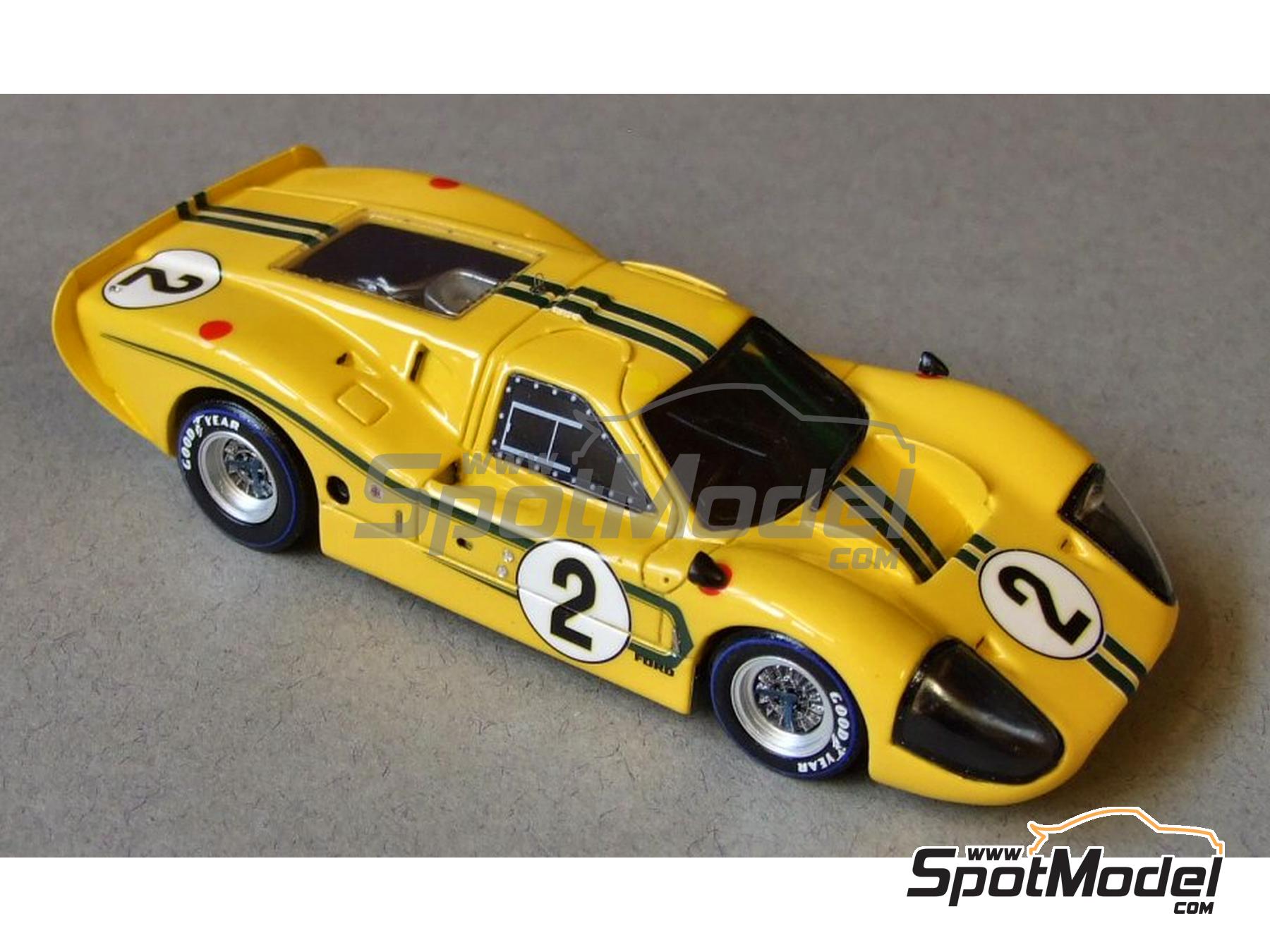 Ford GT40 Mk IV Shelby American - Holman & Moody Team - 24 Hours Le Mans  1967. Car scale model kit in 1/43 scale manufactured by Marsh Models (ref.  MM